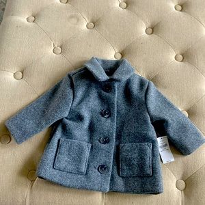 Old Navy Gray Wool Coat